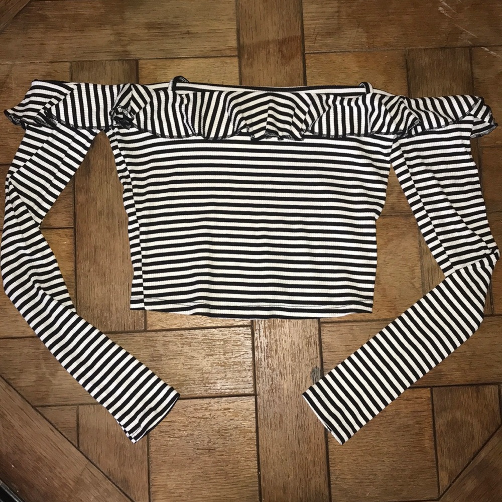 Off the shoulder crop top